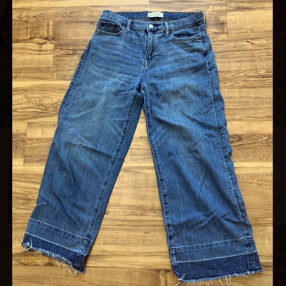 Wide leg high rise Gap jeans
